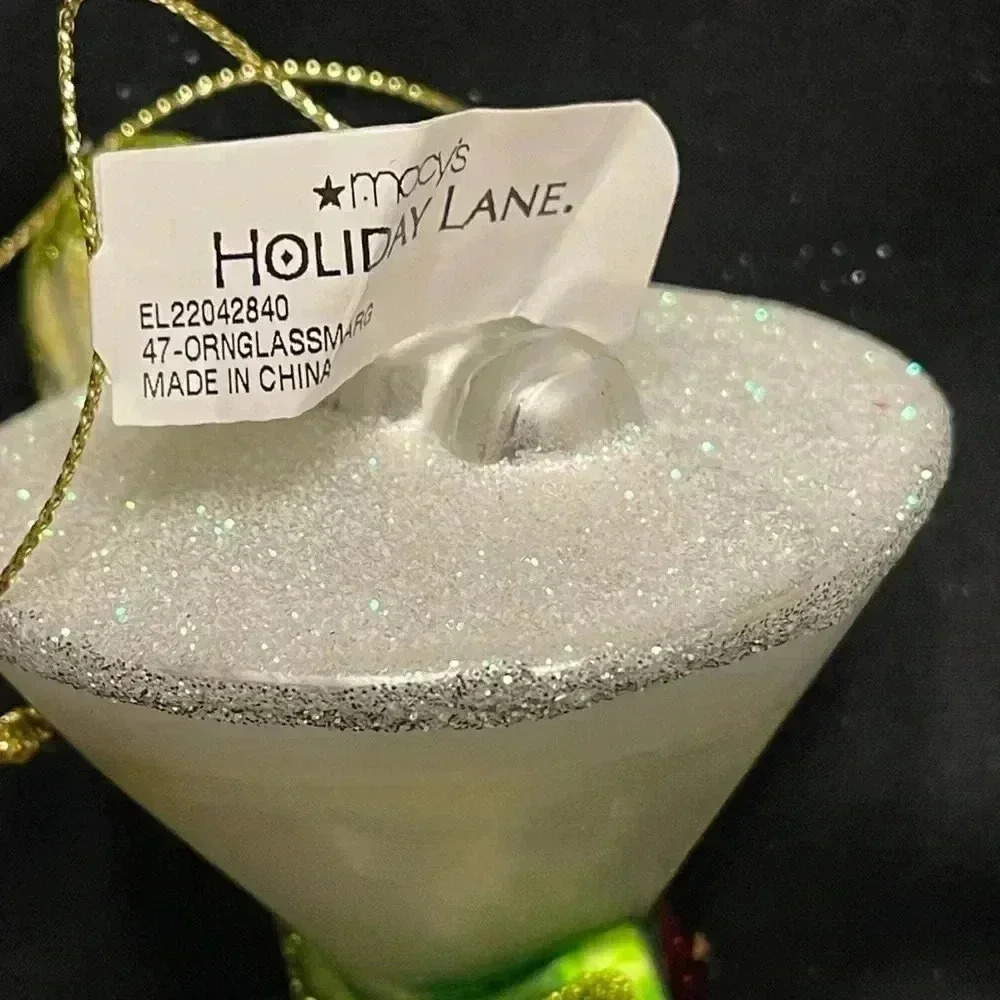 Macy’s Holiday Lane Margarita Ornament NWT 4” Tall 3” Wide - Picture 3 of 5